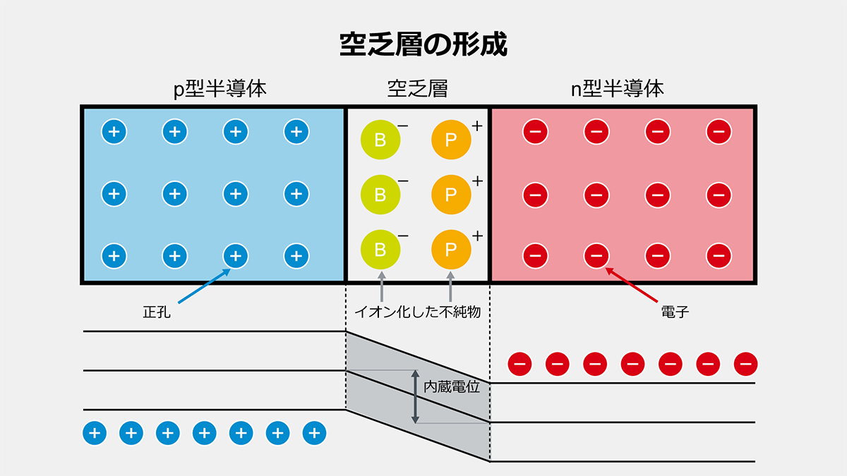 空乏層の形成